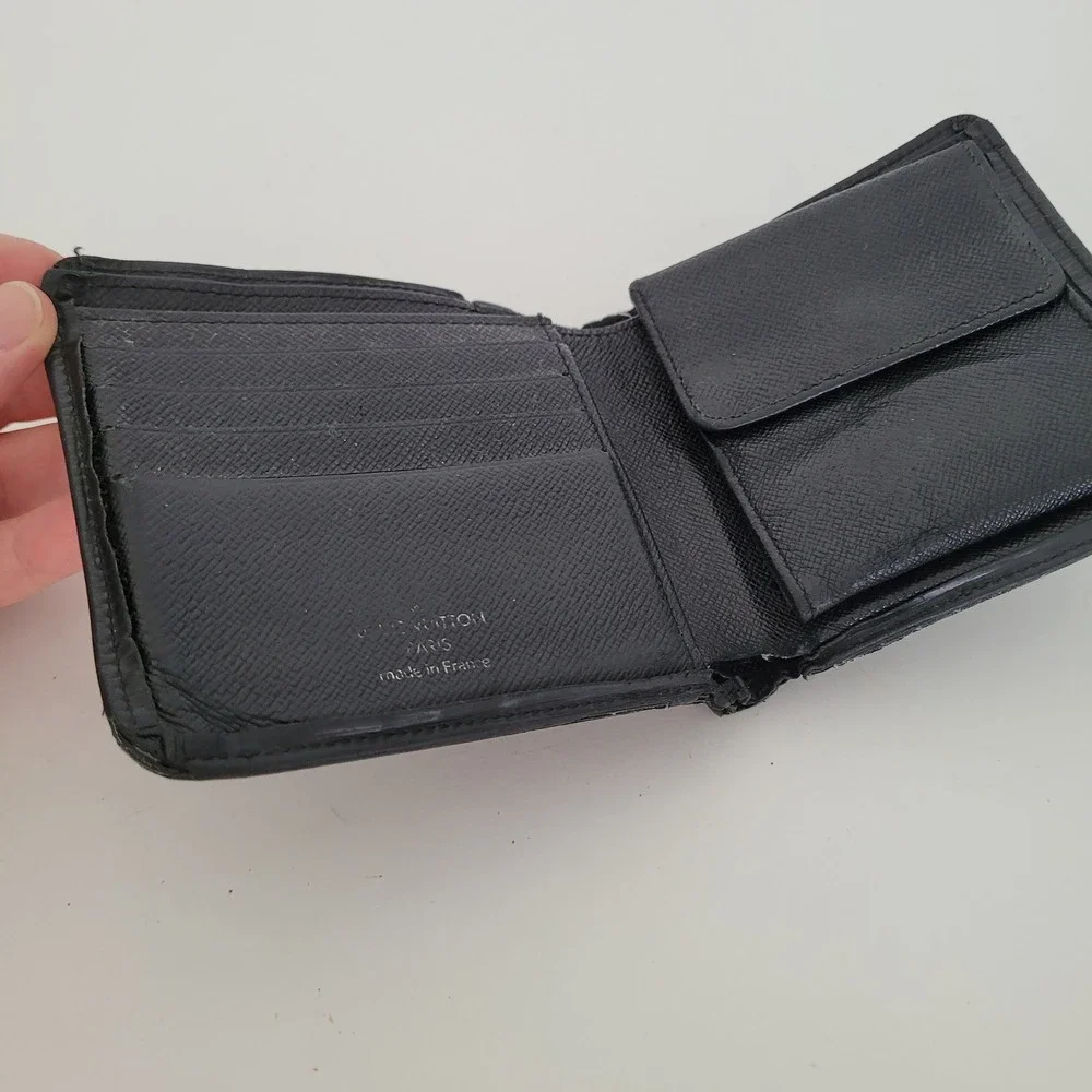 Louis Vuitton Portefeuille Marco Wallet Black Epi Leather Bifold M63652 VI0918